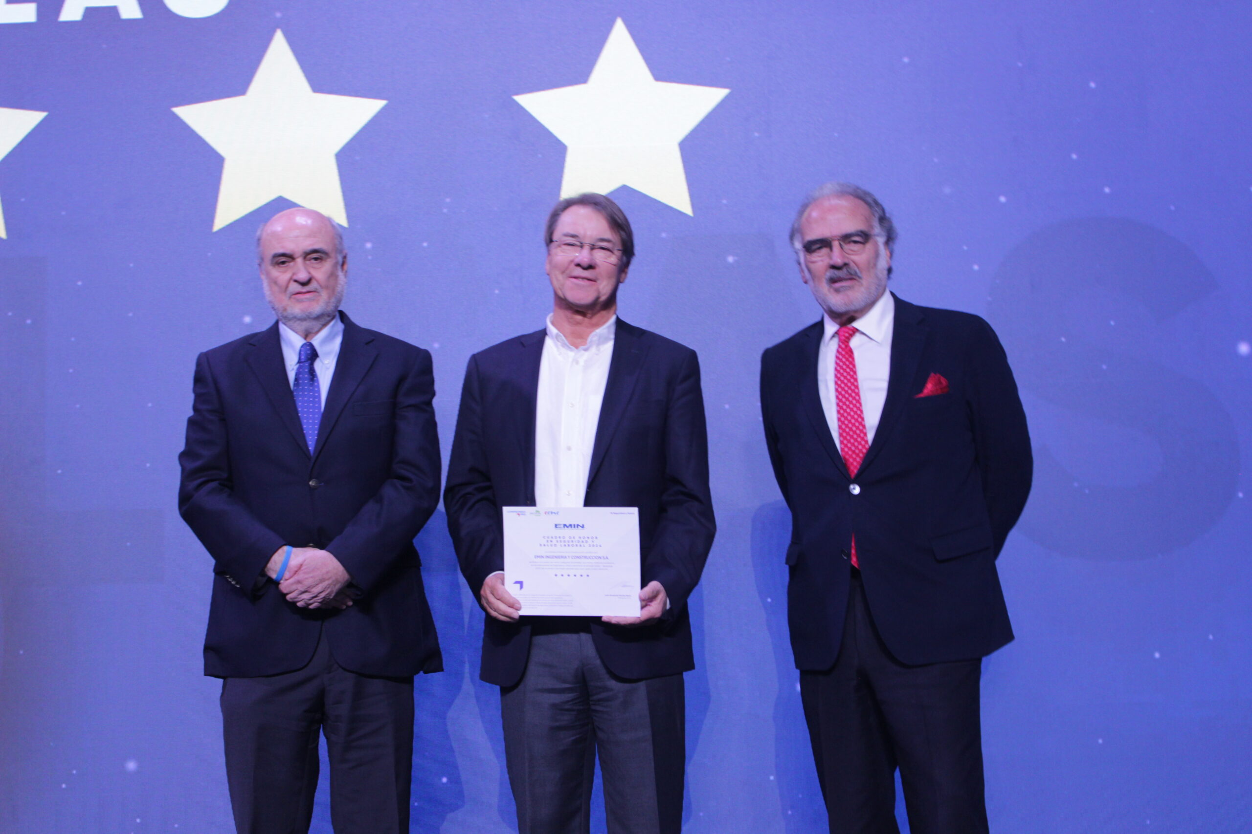 Por noveno año consecutivo EMIN recibe premio 6 Estrellas CChC