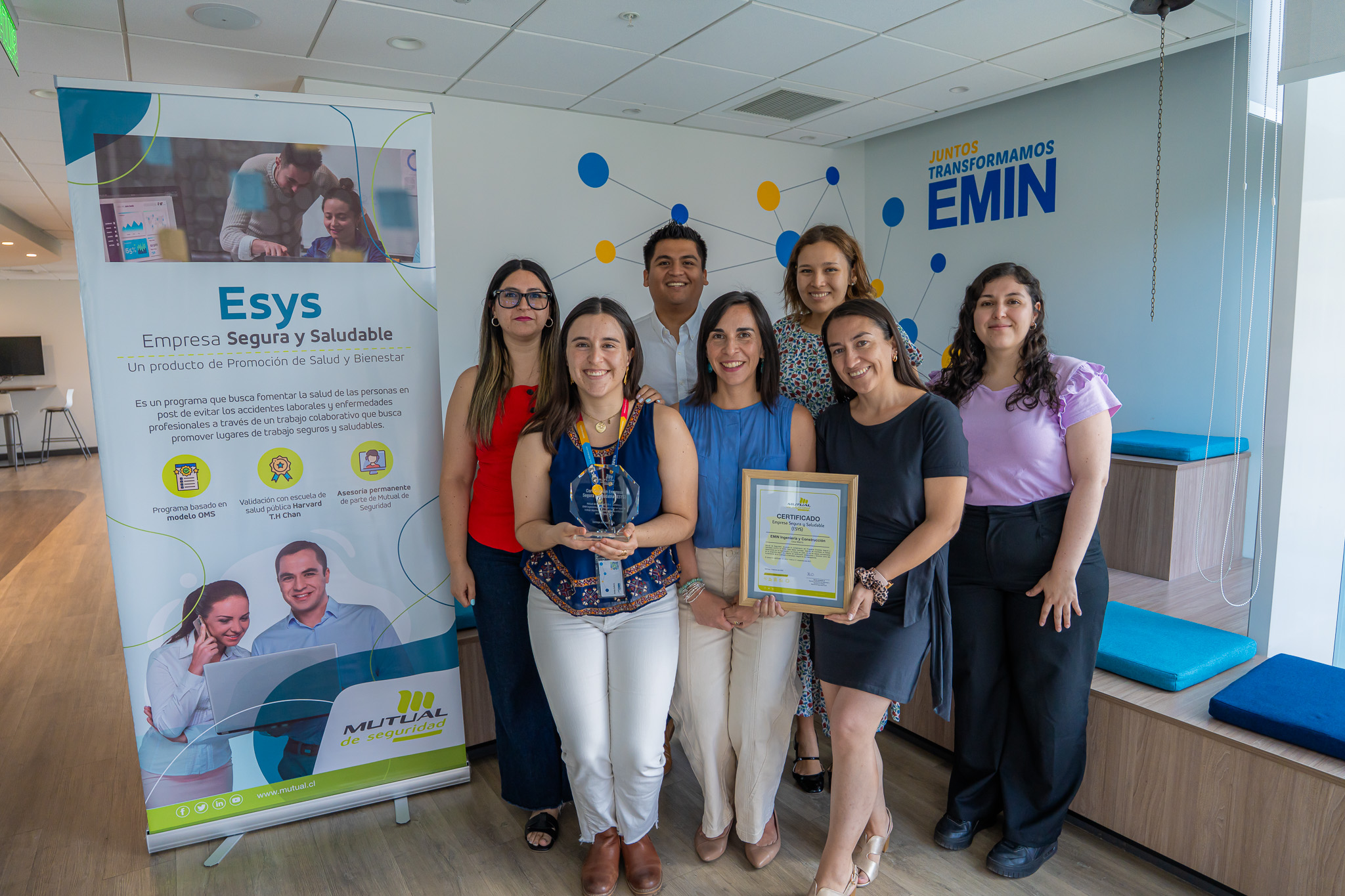 EMIN obtiene certificación de Mutual de Seguridad por programa Empresa Segura y Saludable (ESYS)