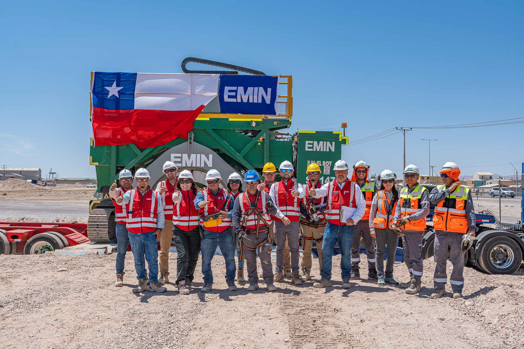 EMIN traslada la máquina de termofusión más grande del mundo para proyecto en Collahuasi